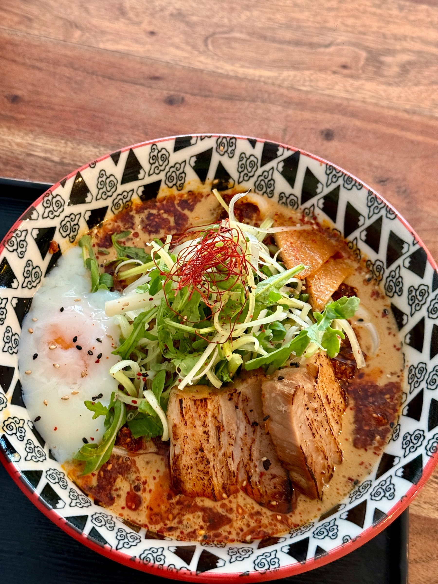 Spicy ish miso men fläsk och ägg